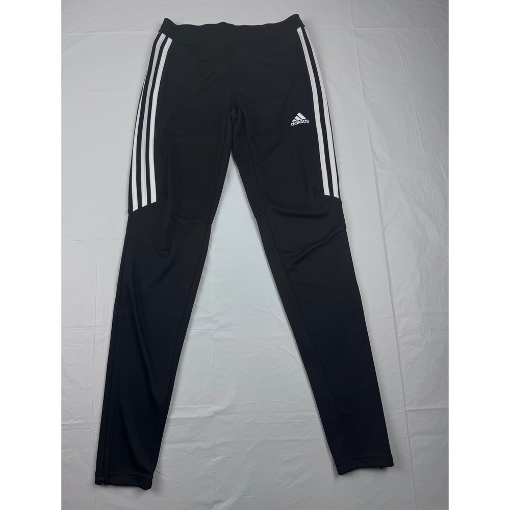 Adidas Womens Tiro Climacool Training Pants Black White Tapered Joggers Size XS